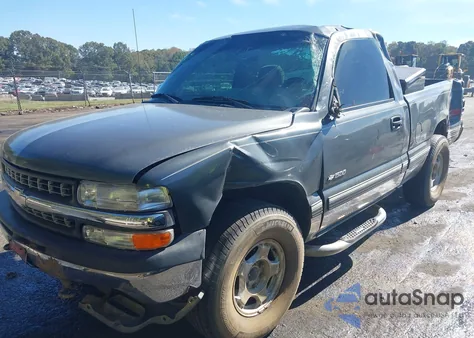 2000 Chevrolet Silverado 1500 Ls из США, поврежденный, VIN 1GCEK14T7YZ202190